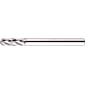 Fresa de extremo de bola de desbaste de acero de alta velocidad, modelo de 4 flautas / regular / sin recubrimiento