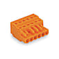 1-conductor female plug with integrated end plate 231