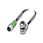 Sensor / actuator cable SAC-3P, Plug straight M12