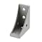 5 Series Aluminum Frame Reversing Bracket with Protrusion - 6mm Groove, 1-Row Groove, 4-Mounting Holes