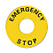 Emergency Stop Push Button Switch A22E, Switch Nameplate