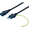 AC線 固定長度（PSE）附兩端插座及插頭（附接地）黑色