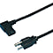 交流電繩兩端,一輪VCTF電纜,a - 3插頭,角度C13插座,平頭