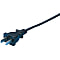 AC Cord, Fixed Length (CCC), Single-Side Cut-Off Plug, Cable Shape: Flat