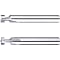 硬質合金t形槽銑刀、2-Flute / 4-Flute半徑