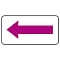 JIS管道識別方向表示貼紙：方形（單位）