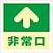 Floor Placard (Luminescence) "Emergency Exit ↑"