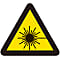 PL warning label (simple type) PL-8 laser beam