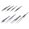 Tweezers made from Stainless Steel/Titanium Total Length (mm) 125–190