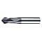 硬質合金2-Flute倒角v型槽銑刀90°E107X
