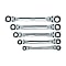 Ratchet Offset Wrench Set (Double Flex Head Type) [5 Pieces] 
