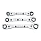 Flat Ratchet Offset Wrench Set [3 Pieces]