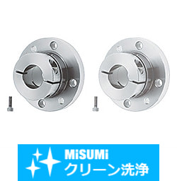 【クリーン洗浄品】シャフトホルダ　ブラケット型　スリット　ノック穴付タイプ