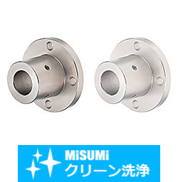 【クリーン洗浄品】シャフトホルダ　ブラケット型ホールド部肉厚・スタンダードタイプ・丸/二面フランジ