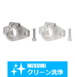 【クリーン洗浄品】シャフトホルダ　-フランジ型（鋳造品）スリット・スタンダードタイプ-
