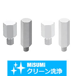 【クリーン洗浄品】高さ調整ピン　六角タイプ　－高精度おねじタイプー