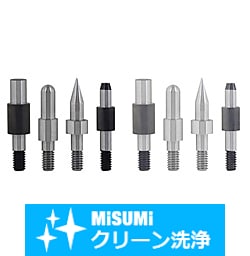 【クリーン洗浄品】小径位置決めピン　ツバ付　おねじタイプ