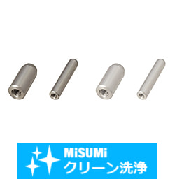 【クリーン洗浄品】位置決めピン　高硬度ステンレス　ストレート　－めねじ－