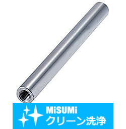 【クリーン洗浄品】厚肉研磨ステンレスパイプ　片端・両端めねじタイプ