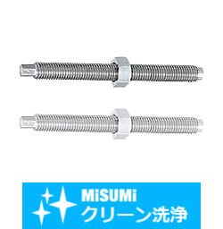 【クリーン洗浄品】フットジャッキボルト　先端SR六角面取りタイプ