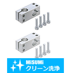 【クリーン洗浄品】支柱クランプ　同径直交・同径直交勝手違い