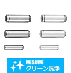 【クリーン洗浄品】汎用ピン　端部形状：片端テーパ､片端球　はめあい公差：g6