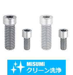 【クリーン洗浄品】全長指定小径頭ボルト