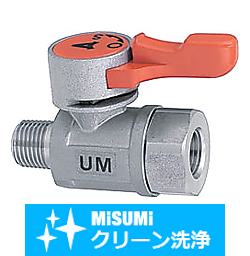 【クリーン洗浄品】小型ボールバルブ　ステンレスタイプ　ＰＴオス・ＰＴメス