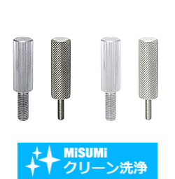 【クリーン洗浄品】全長指定長尺ローレット付ボルト