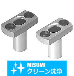 【クリーン洗浄品】位置決めピン用ブシュ-長円二面フランジタイプ
