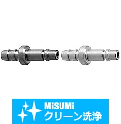 【クリーン洗浄品】エア用カプラー　高耐薬タイプ　チューブ接続用プラグ