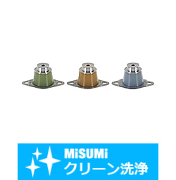 【クリーン洗浄品】防振ゲル－めねじ・プレート止めタイプ－