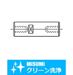 【クリーン洗浄品】円形支柱－両端めねじ