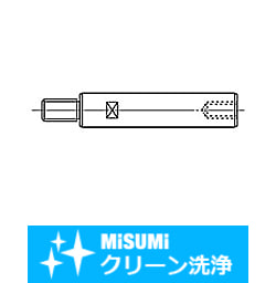 【クリーン洗浄品】円形支柱－片端おねじ片端めねじ