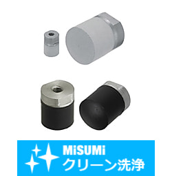 【クリーン洗浄品】シリコンゴムプッシャ/ふっ素ゴムプッシャ　めねじタイプ