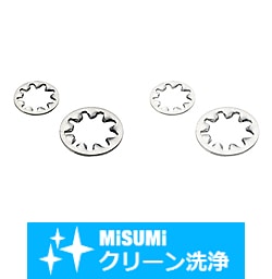 【クリーン洗浄品】６シリーズ_アルミフレーム用歯付き座金