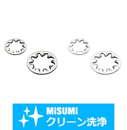 【クリーン洗浄品】８シリーズ_アルミフレーム用歯付座金