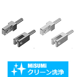 【クリーン洗浄品】ナックルジョイント　－フリ－タイプおねじ－　凹型Ｆ寸固定