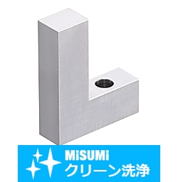 【クリーン洗浄品】受駒(平面) -ノック穴１つ・通し穴１つタイプ-