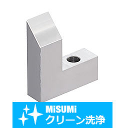 【クリーン洗浄品】受駒(横勾配) -ノック穴１つ・通し穴１つタイプ-