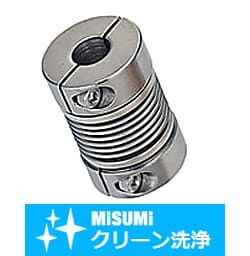 【クリーン洗浄品】カップリングベローズ形 セットスクリュー/クランピングタイプ