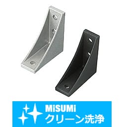 【クリーン洗浄品】６シリーズ（溝幅８ｍｍ）－１列溝用－　突起付反転ブラケット　取付穴4個タイプ