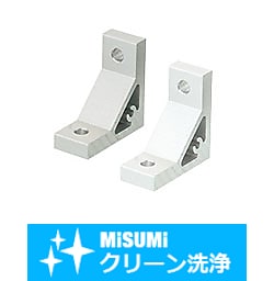 【クリーン洗浄品】６シリーズ（溝幅８ｍｍ）－１列溝用－　押出偏心ブラケット