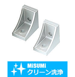 【クリーン洗浄品】８シリーズ（溝幅１０ｍｍ）－１列溝用－片側突起付ブラケット