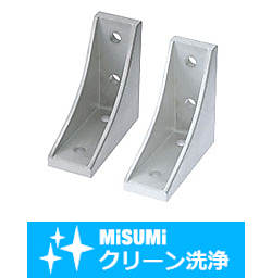 【クリーン洗浄品】８－４５シリーズ（溝幅１０ｍｍ－１列溝用－突起付反転ブラケット 取付穴4個タイプ