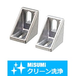 【クリーン洗浄品】６シリーズ（溝幅８ｍｍ）－１列溝用－　ナット止ブラケット