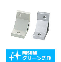 【クリーン洗浄品】８シリーズ（溝幅１０ｍｍ）－１列溝用－押出異種サイズフレーム接続ブラケット