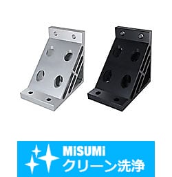 【クリーン洗浄品】１０シリーズ（溝幅１２ｍｍ）－２列溝用－押出極厚型ブラケット