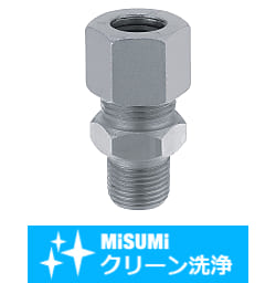 【クリーン洗浄品】油圧配管用くい込み継手　コネクタ