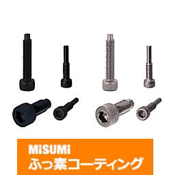 【ふっ素樹脂コーティング/ふっ素含有メッキ】ノーズ付スクリュー　六角穴付ボルトタイプ